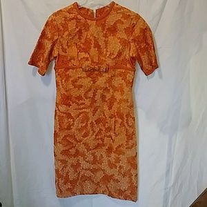 Vintage 1960s Orange Dress